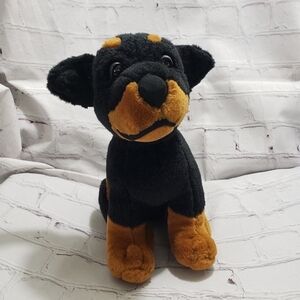 Chosun Rottweiler Puppy Dog Plush 10" Stuffed Animal Toy Black Brown Floppy Ears